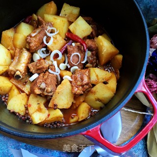 红烧排骨炖土豆的做法步骤：8